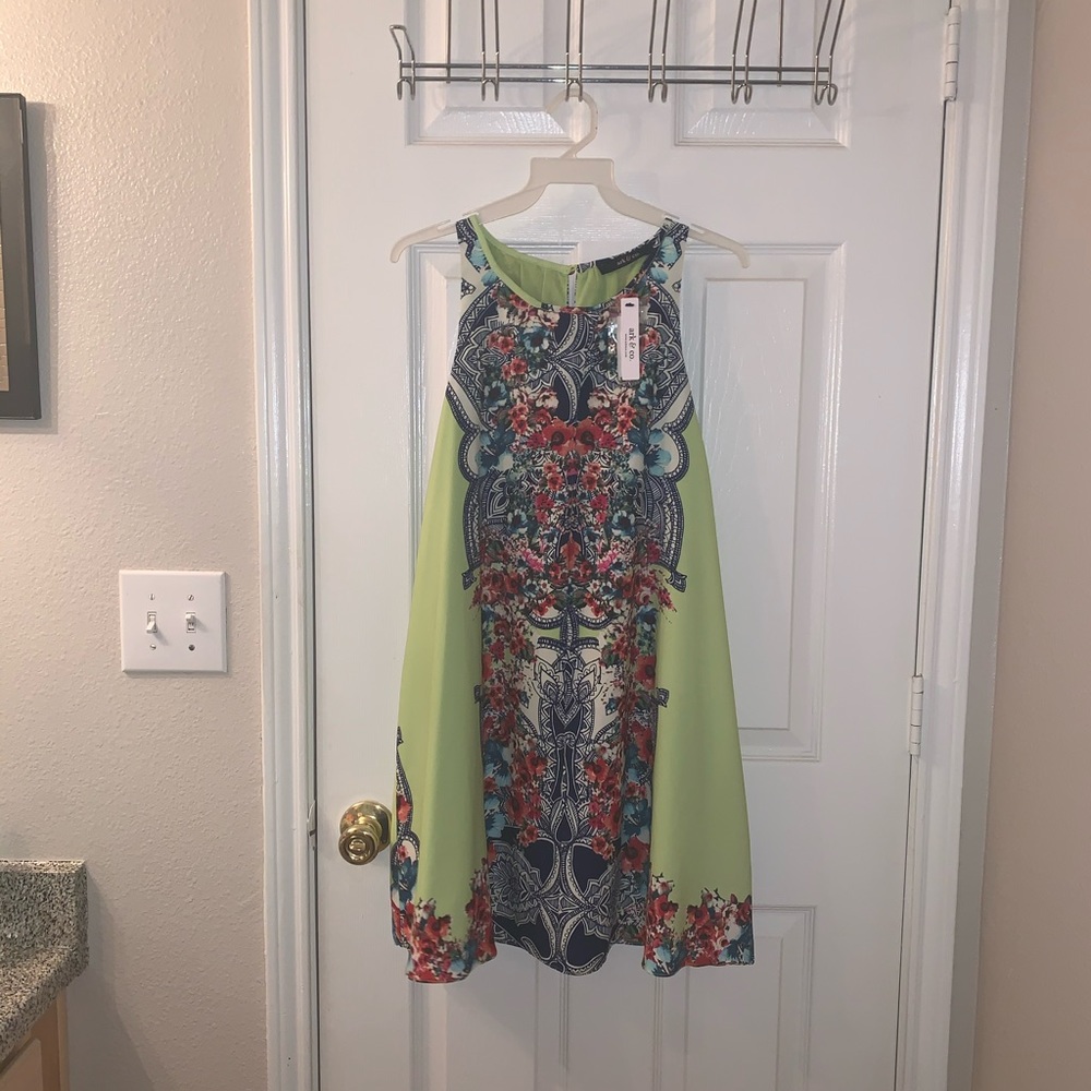 Beautiful Green Mini Dress
